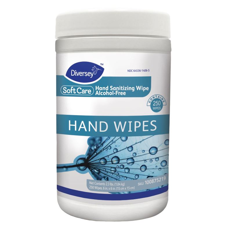 SOFT CARE ALC FREE HAND SAN WIPES 6/250/CS